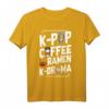 K-Pop Coffee Ramen K-Drama Koreanische Pop Musik T-Shirt – Exklusives Design für Fans, Geburtstags- & Weihnachtsgeschenk