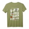 K-Pop Coffee Ramen K-Drama Koreanische Pop Musik T-Shirt – Exklusives Design für Fans, Geburtstags- & Weihnachtsgeschenk