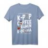 K-Pop Coffee Ramen K-Drama Koreanische Pop Musik T-Shirt – Exklusives Design für Fans, Geburtstags- & Weihnachtsgeschenk