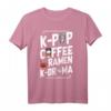 K-Pop Coffee Ramen K-Drama Koreanische Pop Musik T-Shirt – Exklusives Design für Fans, Geburtstags- & Weihnachtsgeschenk
