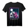 Große Welle von Kanagawa Vaporwave T-Shirt - Japanische Kultur, Retro Musik & Glitch Design für Otaku & Kunstliebhaber