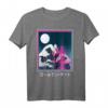 Große Welle von Kanagawa Vaporwave T-Shirt - Japanische Kultur, Retro Musik & Glitch Design für Otaku & Kunstliebhaber