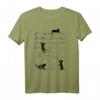 Niedliche Katzen Kätzchen Musiknote Notenschlüssel T-Shirt – Lustiges Design für Musiker, Musiklehrer, Tierliebhaber und Bands