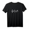 Herzschlag Musik Heartbeat Noten Notenschlüssel Puls T-Shirt – Coole Geschenkidee für Musiker, Musikfans & Festivalliebhaber