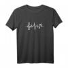 Herzschlag Musik Heartbeat Noten Notenschlüssel Puls T-Shirt – Coole Geschenkidee für Musiker, Musikfans & Festivalliebhaber