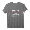 Pianist Klaviertastatur Klaviertaste Musik Klavier T-Shirt – Perfektes Geschenk für Musiker, Liebhaber und Familien zu Geburtstagen, Weihnachten & besonderen Anlässen