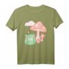 Kawaii Frog Strawberry Milk Pink Mushroom Anime Cottagecore T-Shirt – Niedliches Japanisches Design für Fans von Boba, Ramen & Cosplay