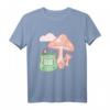Kawaii Frog Strawberry Milk Pink Mushroom Anime Cottagecore T-Shirt – Niedliches Japanisches Design für Fans von Boba, Ramen & Cosplay