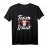 Team Braut Junggesellinnenabschied T-Shirt mit Ziege & Blumenkranz – Lustiges Land-Outfit für JGA & Polterabend, Geschenkidee für Freundinnen & Trauzeuginnen