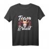 Team Braut Junggesellinnenabschied T-Shirt mit Ziege & Blumenkranz – Lustiges Land-Outfit für JGA & Polterabend, Geschenkidee für Freundinnen & Trauzeuginnen