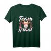 Team Braut Junggesellinnenabschied T-Shirt mit Ziege & Blumenkranz – Lustiges Land-Outfit für JGA & Polterabend, Geschenkidee für Freundinnen & Trauzeuginnen