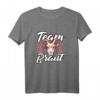 Team Braut Junggesellinnenabschied T-Shirt mit Ziege & Blumenkranz – Lustiges Land-Outfit für JGA & Polterabend, Geschenkidee für Freundinnen & Trauzeuginnen