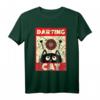 Lustiges Dart Katze T-Shirt für Dartspieler und Katzenliebhaber – Perfektes Geschenk für Männer, Frauen, Vatertag, Muttertag, Geburtstag und Weihnachten