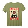 Lustiges Dart Katze T-Shirt für Dartspieler und Katzenliebhaber – Perfektes Geschenk für Männer, Frauen, Vatertag, Muttertag, Geburtstag und Weihnachten
