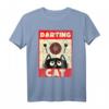 Lustiges Dart Katze T-Shirt für Dartspieler und Katzenliebhaber – Perfektes Geschenk für Männer, Frauen, Vatertag, Muttertag, Geburtstag und Weihnachten