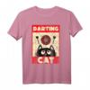 Lustiges Dart Katze T-Shirt für Dartspieler und Katzenliebhaber – Perfektes Geschenk für Männer, Frauen, Vatertag, Muttertag, Geburtstag und Weihnachten
