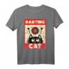 Lustiges Dart Katze T-Shirt für Dartspieler und Katzenliebhaber – Perfektes Geschenk für Männer, Frauen, Vatertag, Muttertag, Geburtstag und Weihnachten