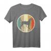 Retro Vintage Grunge Style Deutscher Pinscher Hunde T-Shirt – Klassisch geschnitten mit doppelt genähtem Saum für Hundeliebhaber