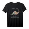 Girls Loves Dinosaurs Dinosaurier Mädchen Teenager T-Shirt - Klassisch geschnitten, doppelt genähter Saum, perfekt für Dinosaurier-Fans