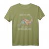 Girls Loves Dinosaurs Dinosaurier Mädchen Teenager T-Shirt - Klassisch geschnitten, doppelt genähter Saum, perfekt für Dinosaurier-Fans
