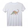 Girls Loves Dinosaurs Dinosaurier Mädchen Teenager T-Shirt - Klassisch geschnitten, doppelt genähter Saum, perfekt für Dinosaurier-Fans
