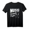Music Connects People T-Shirt – Elektronisches EDM & Rave Design für Festivals, Partys & Geburtstagsgeschenke für Musikliebhaber