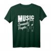 Music Connects People T-Shirt – Elektronisches EDM & Rave Design für Festivals, Partys & Geburtstagsgeschenke für Musikliebhaber