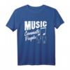 Music Connects People T-Shirt – Elektronisches EDM & Rave Design für Festivals, Partys & Geburtstagsgeschenke für Musikliebhaber
