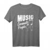 Music Connects People T-Shirt – Elektronisches EDM & Rave Design für Festivals, Partys & Geburtstagsgeschenke für Musikliebhaber