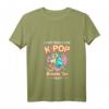 K-Pop Damen Hallyu T-Shirt mit V-Ausschnitt - Asiatischer Kawaii Style für Koreanische Musik, K-Drama & Seoul Fans