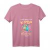 K-Pop Damen Hallyu T-Shirt mit V-Ausschnitt - Asiatischer Kawaii Style für Koreanische Musik, K-Drama & Seoul Fans