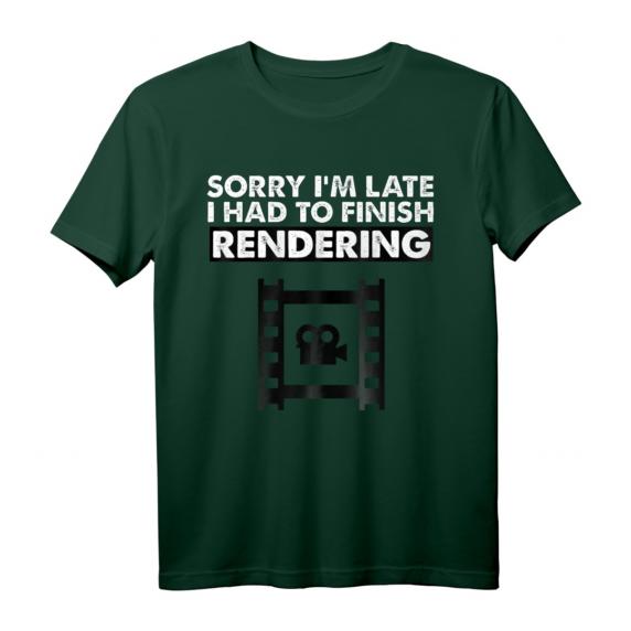 Sorry I'm Late Funny Film Making Video Editor Producer T-Shirt – Perfektes Geschenk für Video-Editoren, Filmemacher & Videoproduzenten zu Weihnachten, Geburtstag & mehr