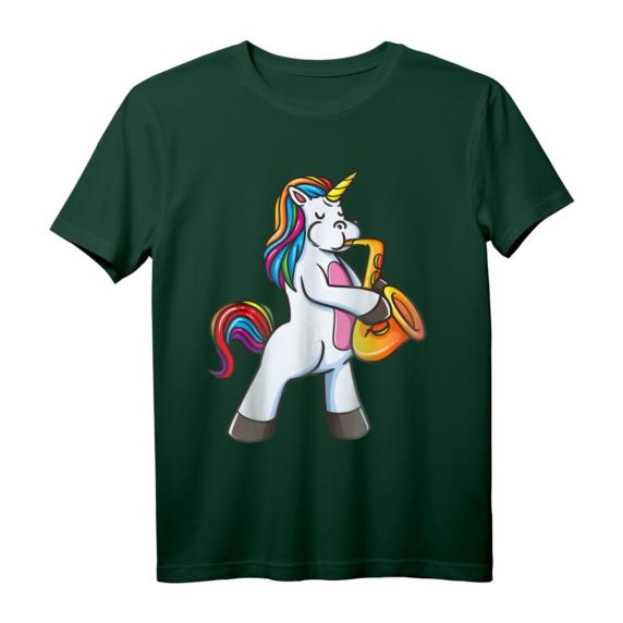 Saxophon Einhorn Marching Band und Jazz Spieler T-Shirt – Perfektes Geschenk für Kinder, Geburtstags-, Halloween- & Weihnachtsgeschenk für junge Saxophonisten