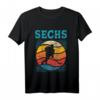Kinder 6. Geburtstag Retro Eishockey Fan T-Shirt für Jungen - Perfektes Geschenk und Dekoration zum 6. Geburtstag