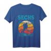 Kinder 6. Geburtstag Retro Eishockey Fan T-Shirt für Jungen - Perfektes Geschenk und Dekoration zum 6. Geburtstag