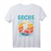 Kinder 6. Geburtstag Retro Eishockey Fan T-Shirt für Jungen - Perfektes Geschenk und Dekoration zum 6. Geburtstag