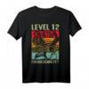 12. Geburtstag Junge Deko & Gamer T-Shirt – Perfektes Geschenk & Partydekoration für Zocker und Geburtstagskinder