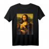 Mona Lisa Bier hacken T-Shirt für Männer und Frauen – Lustiges Irland, Glücks- und Paddys-Design, Vintage Retro Stil für Geburtstag & Weihnachten