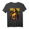 Mona Lisa Bier hacken T-Shirt für Männer und Frauen – Lustiges Irland, Glücks- und Paddys-Design, Vintage Retro Stil für Geburtstag & Weihnachten