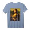 Mona Lisa Bier hacken T-Shirt für Männer und Frauen – Lustiges Irland, Glücks- und Paddys-Design, Vintage Retro Stil für Geburtstag & Weihnachten