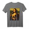 Mona Lisa Bier hacken T-Shirt für Männer und Frauen – Lustiges Irland, Glücks- und Paddys-Design, Vintage Retro Stil für Geburtstag & Weihnachten