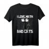 Lustiges Mathe T-Shirt mit Katze und Formeln – Perfekt für Mathelehrer, Katzenliebhaber und Humorvolle