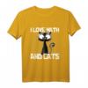 Lustiges Mathe T-Shirt mit Katze und Formeln – Perfekt für Mathelehrer, Katzenliebhaber und Humorvolle
