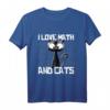 Lustiges Mathe T-Shirt mit Katze und Formeln – Perfekt für Mathelehrer, Katzenliebhaber und Humorvolle