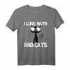 Lustiges Mathe T-Shirt mit Katze und Formeln – Perfekt für Mathelehrer, Katzenliebhaber und Humorvolle