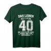 Lustiges HapDuck T-Shirt - Das Leben beginnt mit 40 für Männer, Väter & Freunde zum runden Geburtstag