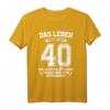 Lustiges HapDuck T-Shirt - Das Leben beginnt mit 40 für Männer, Väter & Freunde zum runden Geburtstag