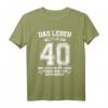 Lustiges HapDuck T-Shirt - Das Leben beginnt mit 40 für Männer, Väter & Freunde zum runden Geburtstag
