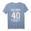 Lustiges HapDuck T-Shirt - Das Leben beginnt mit 40 für Männer, Väter & Freunde zum runden Geburtstag