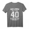 Lustiges HapDuck T-Shirt - Das Leben beginnt mit 40 für Männer, Väter & Freunde zum runden Geburtstag